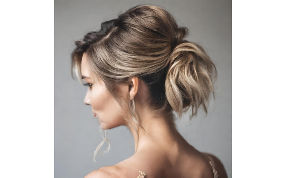 簡単にできるボブヘアアレンジ方法①: ハーフアップスタイル