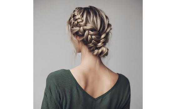 簡単にできるボブヘアアレンジ方法②: ねじり編み込み